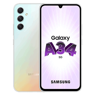 Achat Galaxy A34 5G Argent 128 Go : Prix & Promotion