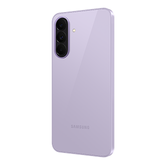 Smartphone Samsung Galaxy A37 couleur Lavande vue de dos côté droit