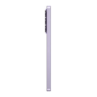 Smartphone Samsung Galaxy A37 couleur Lavande vue de face profil gauche