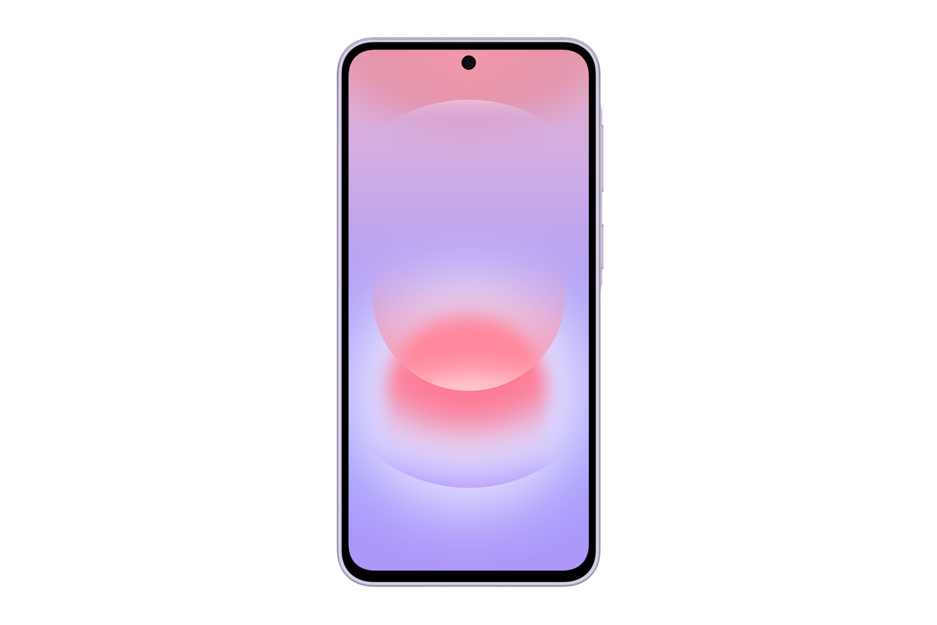 Smartphone Samsung Galaxy A37 couleur Lavande vue de face