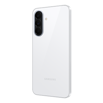 Smartphone Samsung Galaxy A37 couleur Blanc vue de dos côté droit