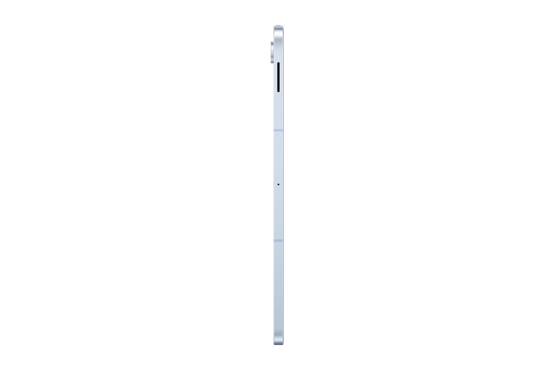 Côté droit de la Samsung Galaxy Tab S10 FE+ WiFi Bleu