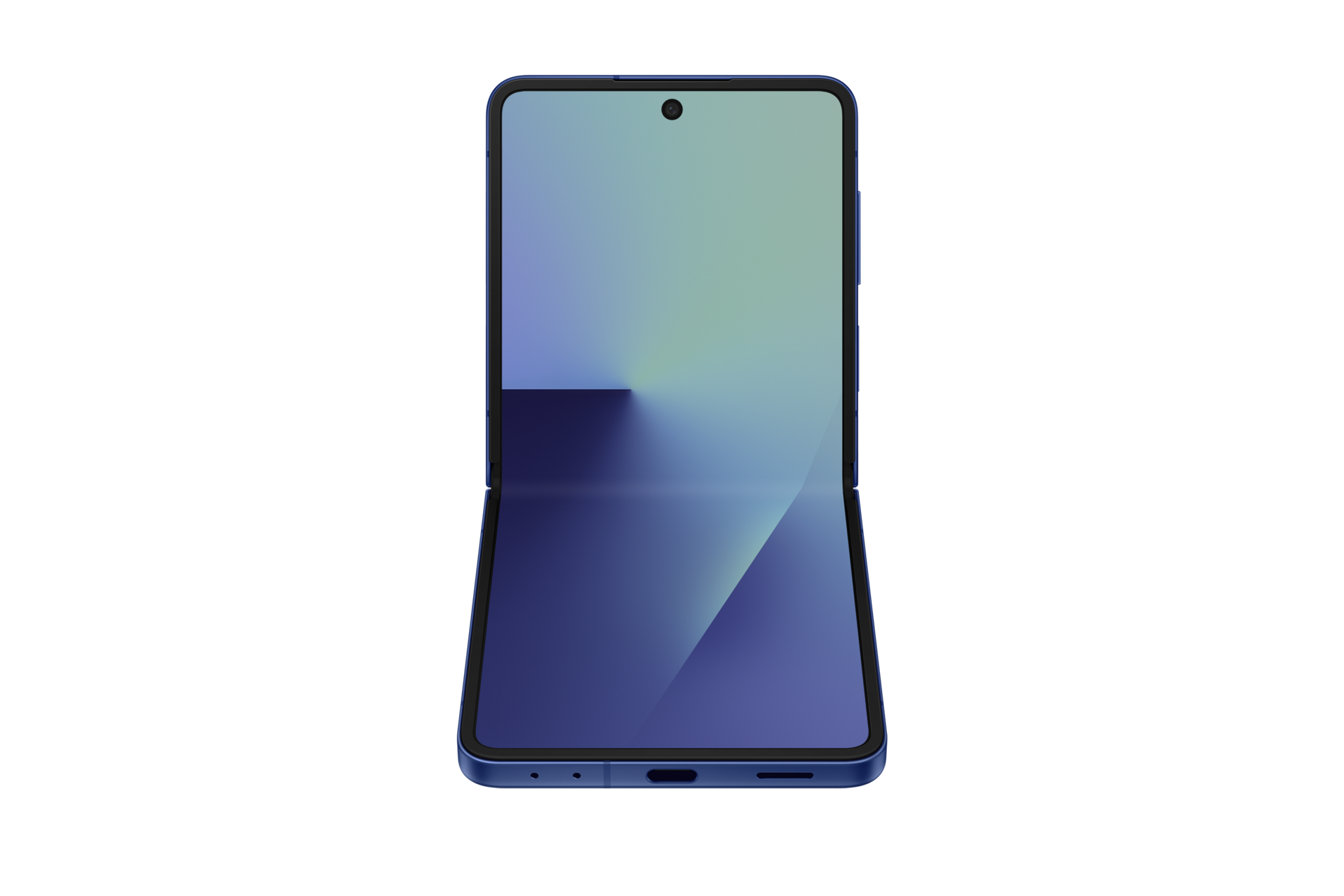 Galaxy Z Flip7 - Reconditionné Premium par Samsung Fronttabletop Blue Shadow 