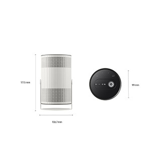 Vidéoprojecteur nomade The Freestyle+ L-Pers-Tilted2 Ceramic White 