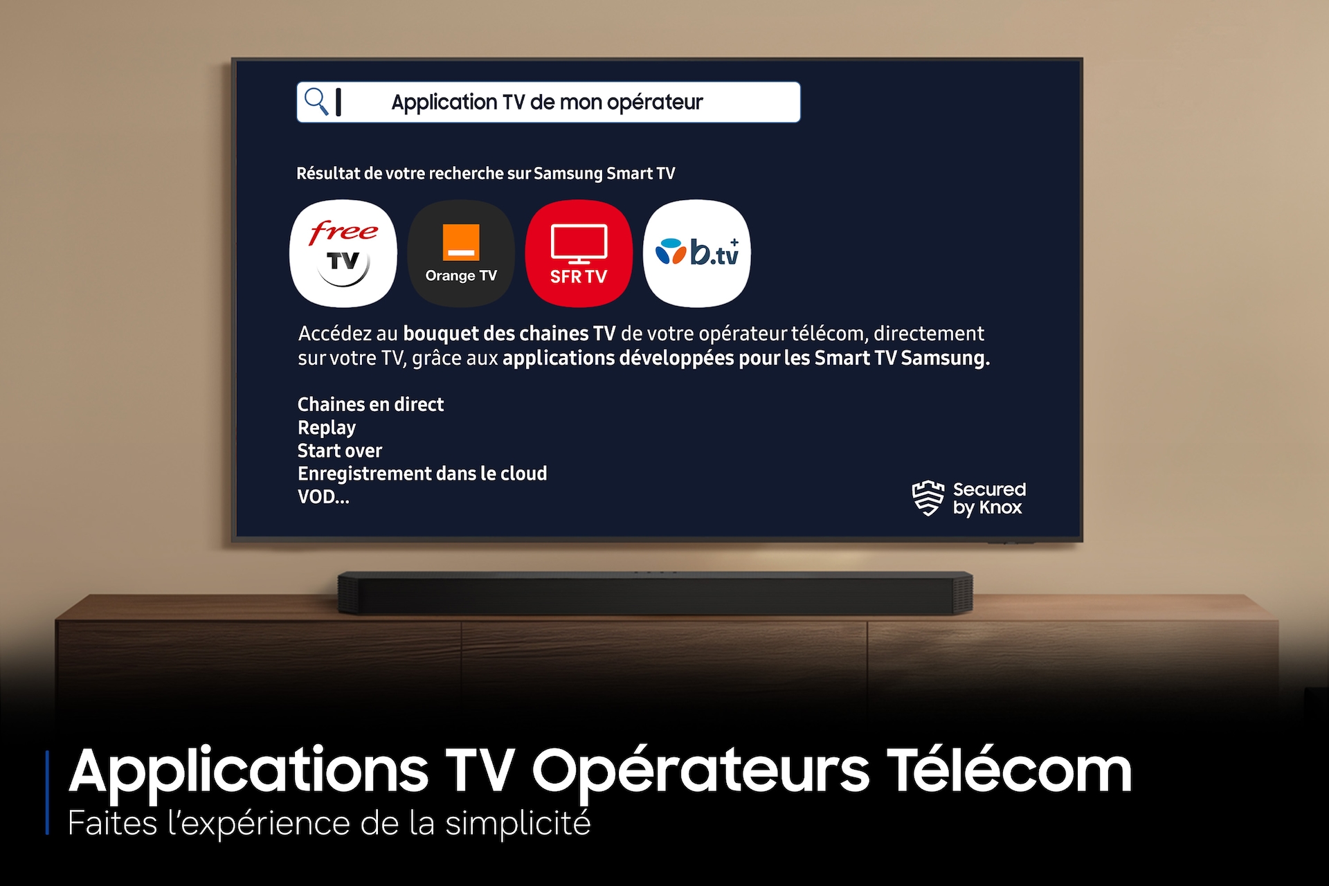 Application TV opérateurs