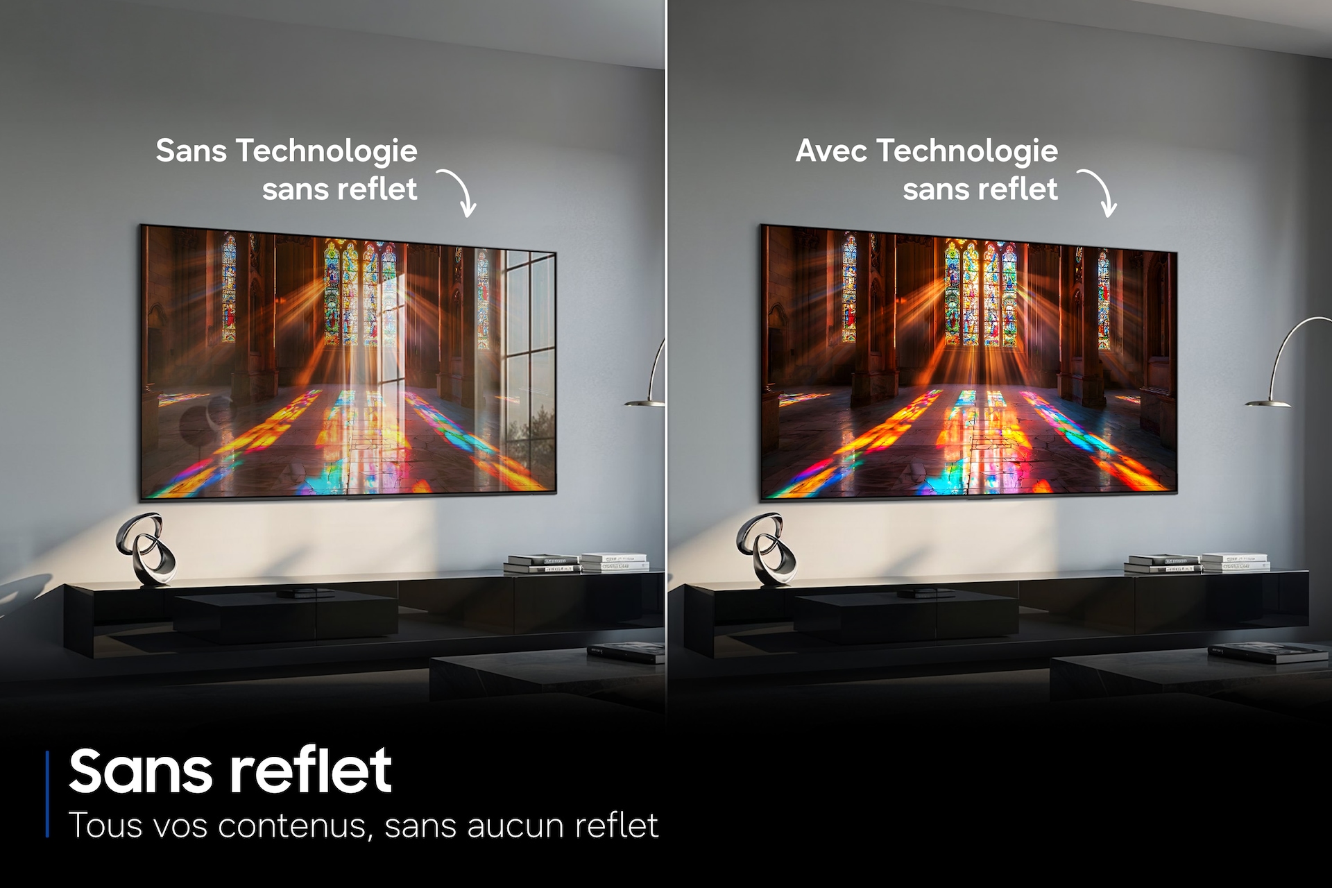 65" OLED S92H 4K Samsung Vision AI Smart TV (2026) Sans Reflet R-Perspective1 Graphite 