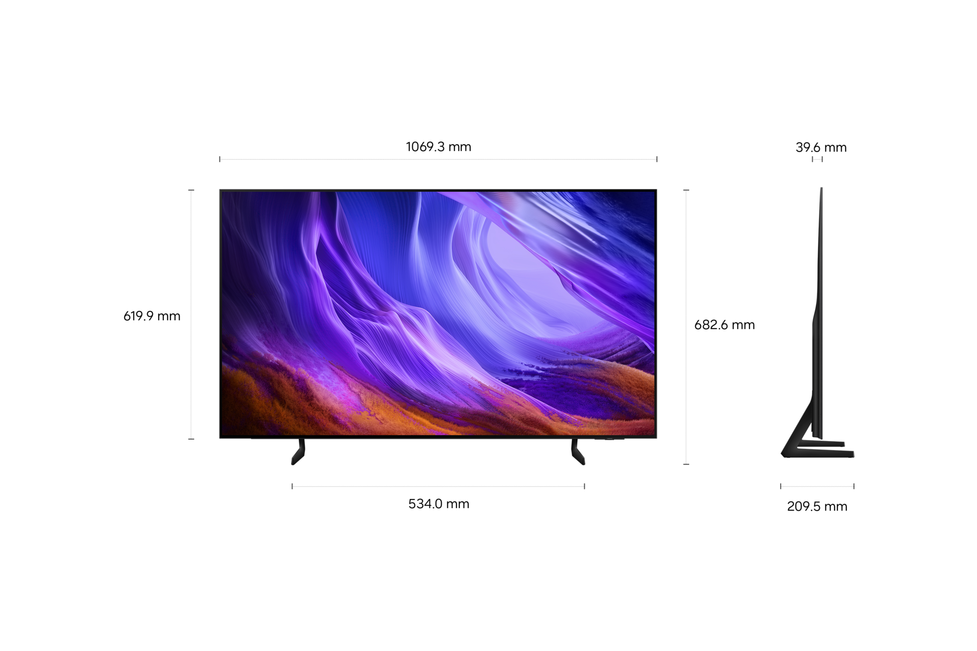 48'' OLED S85H 4K Samsung Vision AI Smart TV (2026) Graphite