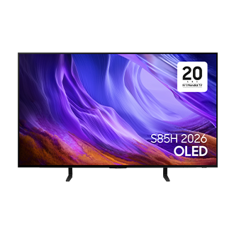 48" OLED S85H 4K Samsung Vision AI Smart TV (2026) Front Graphite 