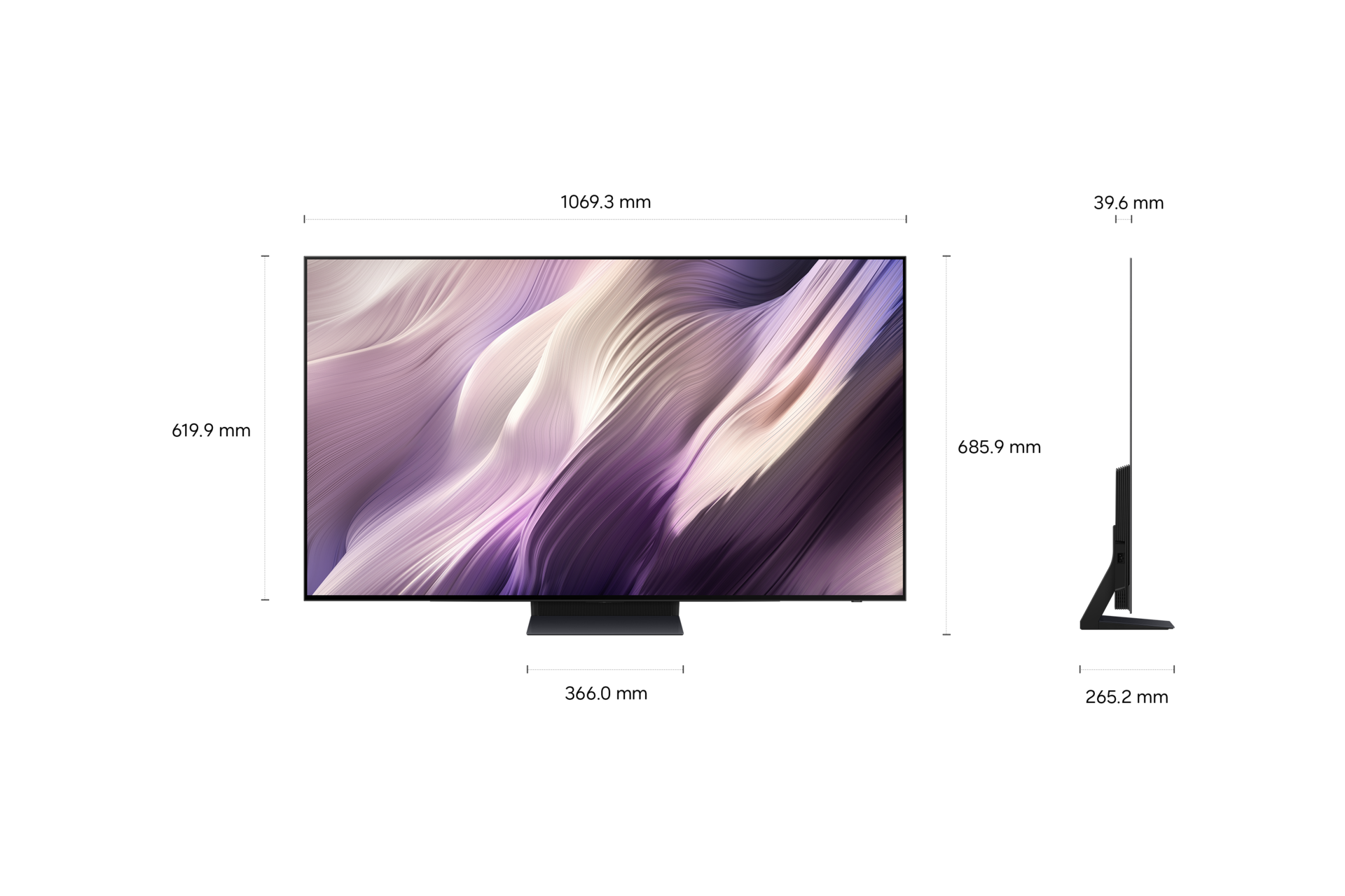48" OLED S95H 4K Samsung Vision AI Smart TV Sans Reflet (2026)  Graphite