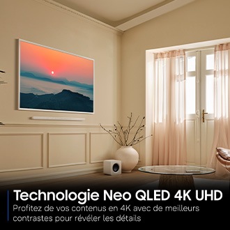 TV The Frame Pro 55'' Neo QLED 2026 Front4 Black Modern Frame Design with Wireleess One Connect