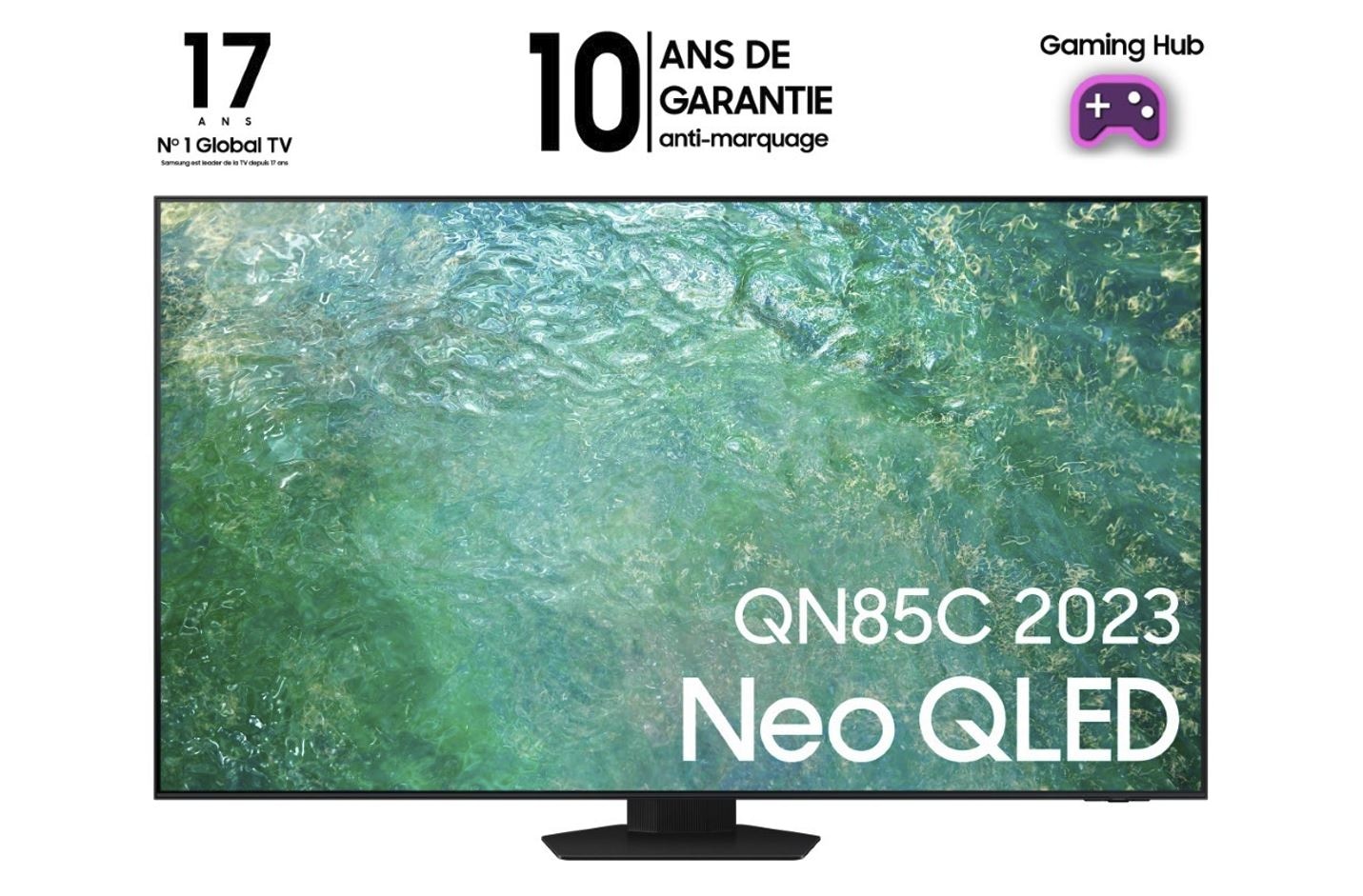 CES 22 > TV Neo QLED Samsung 2022, boîtier One Connect encore plus compact  et One Infinity Design