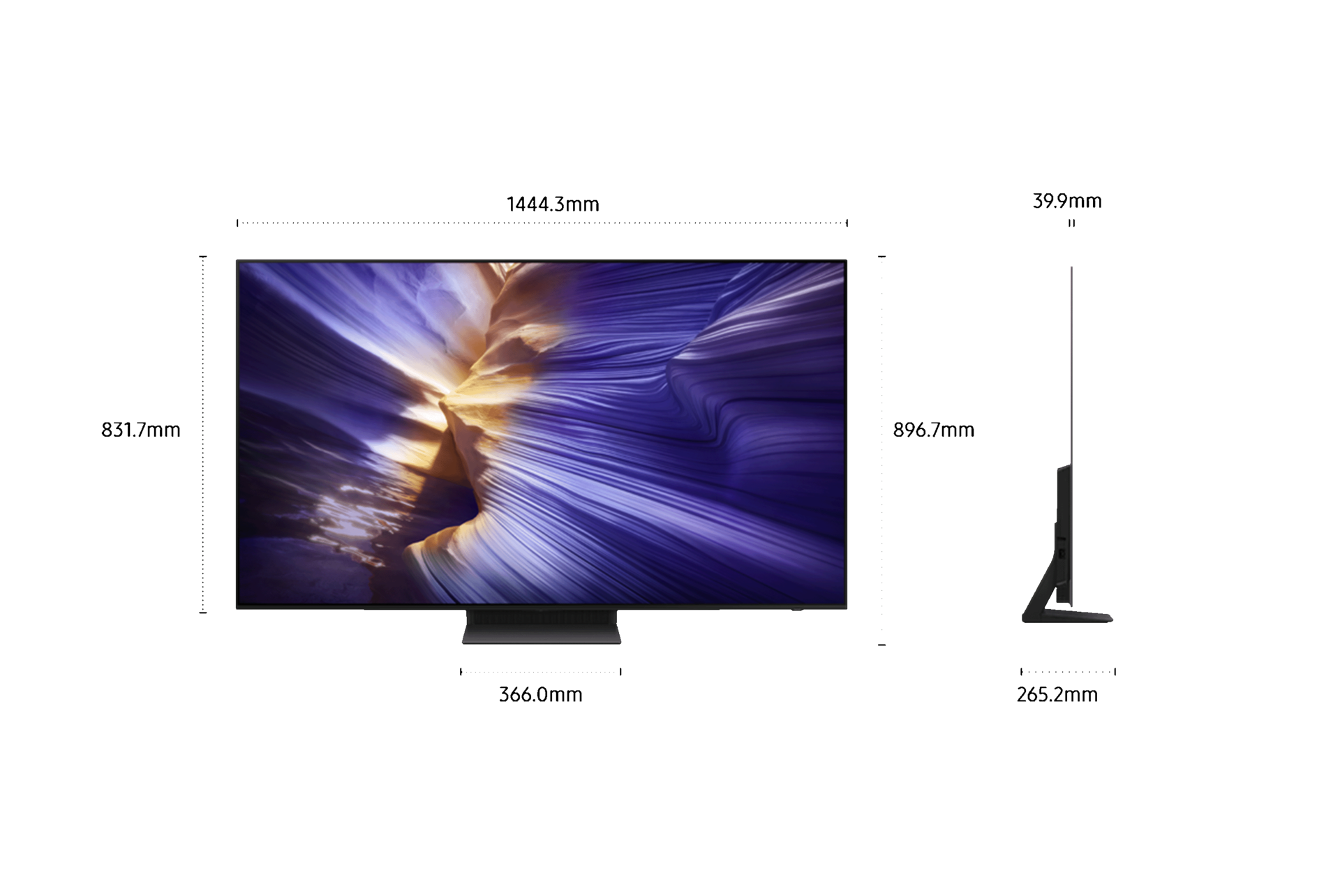 TV AI OLED 65" S92F 2025, 4K Black