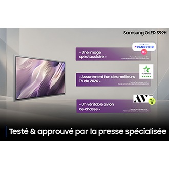 65" OLED S99H 4K Samsung Vision AI Smart TV (2026) Silver