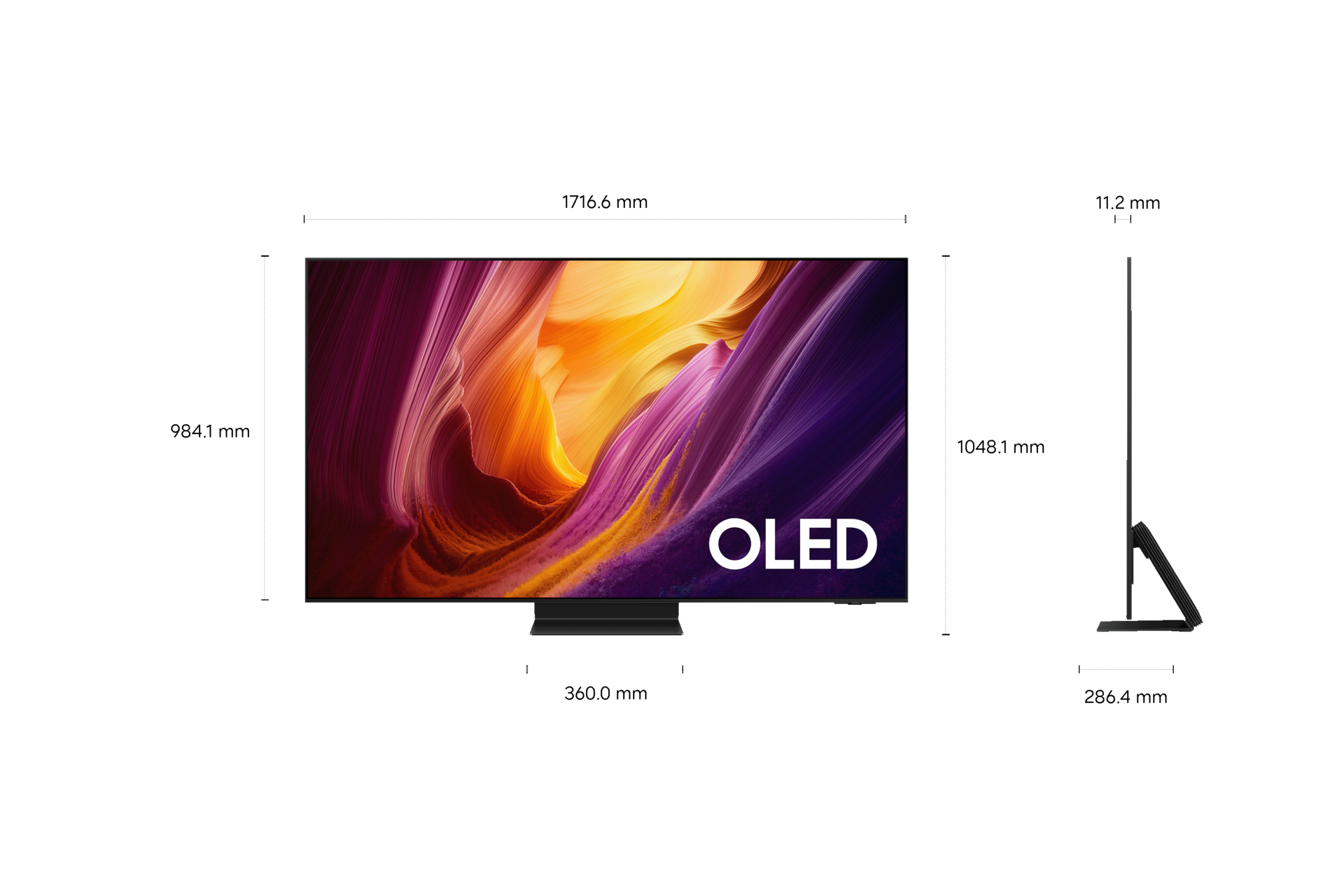 77" OLED S95H 4K Samsung Vision AI Smart TV (2026) Graphite