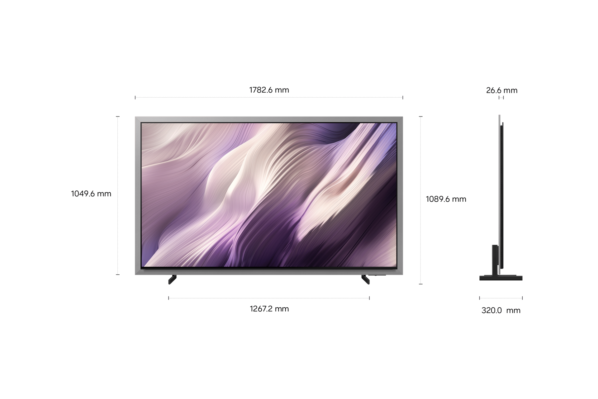 65" OLED S99H 4K Samsung Vision AI Smart TV (2026) Sans Reflet Silver