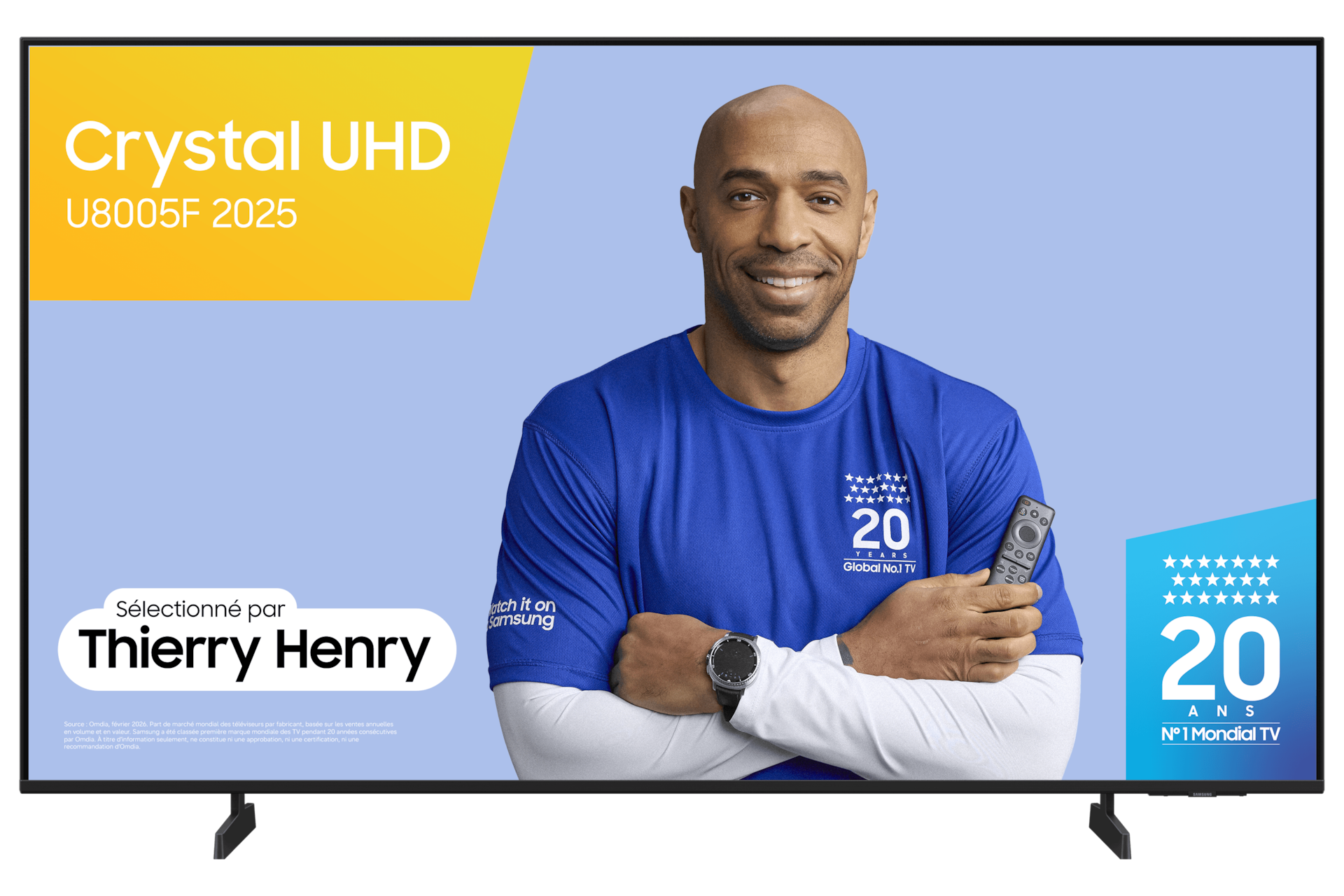Samsung TU58U8005FUXXC — visuel constructeur non contractuel