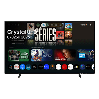 85'' Crystal UHD U7025H 4K Samsung Vision AI Smart TV (2026) Black
