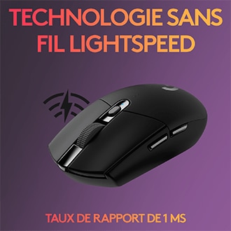 Logitech G305 Lightspeed Wireless Gaming Mouse (Noir) Souris Logite
