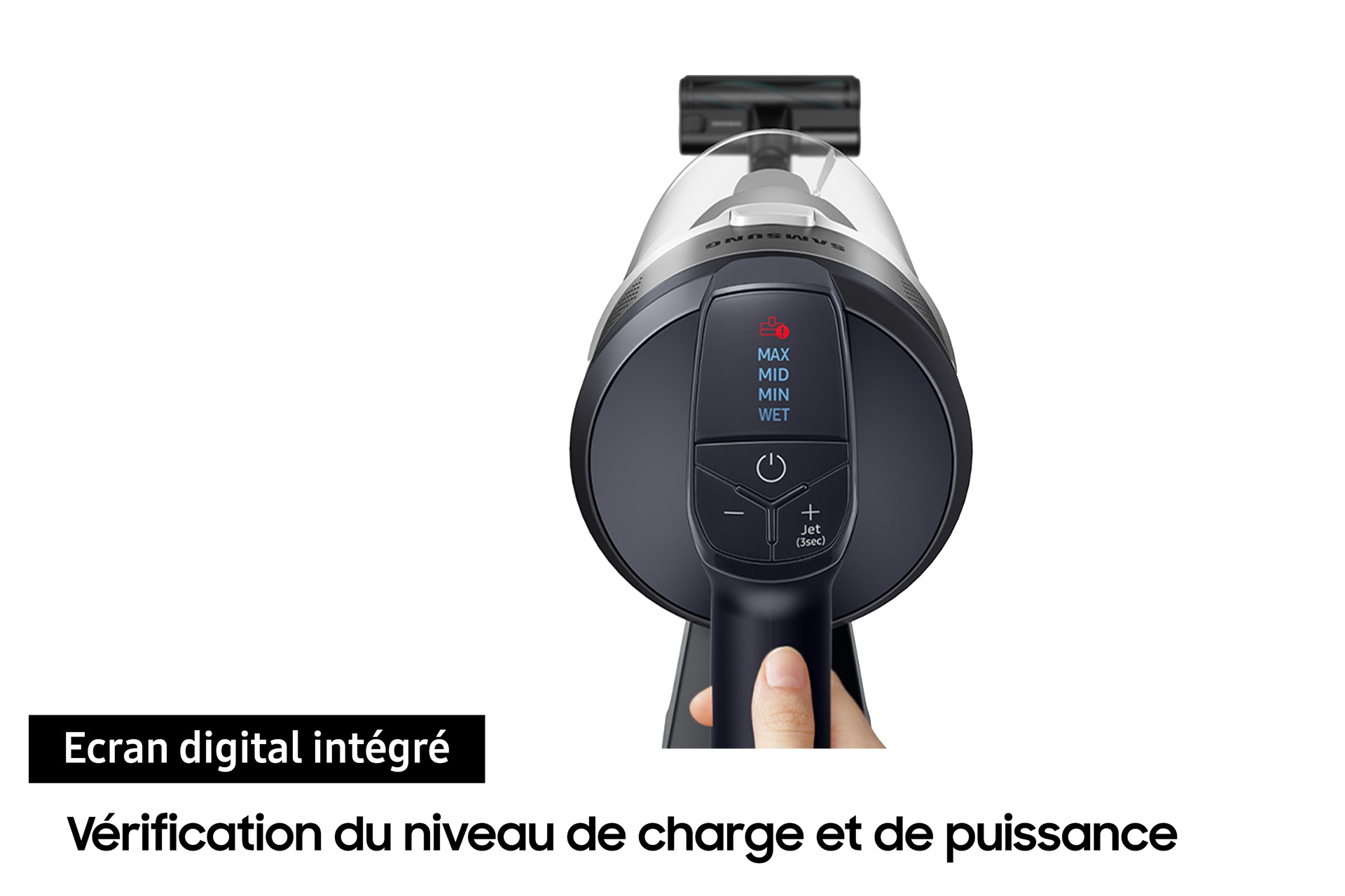 Jet 75E Pro Aspirateur balai 3 brosses Silver 200 AW Silver