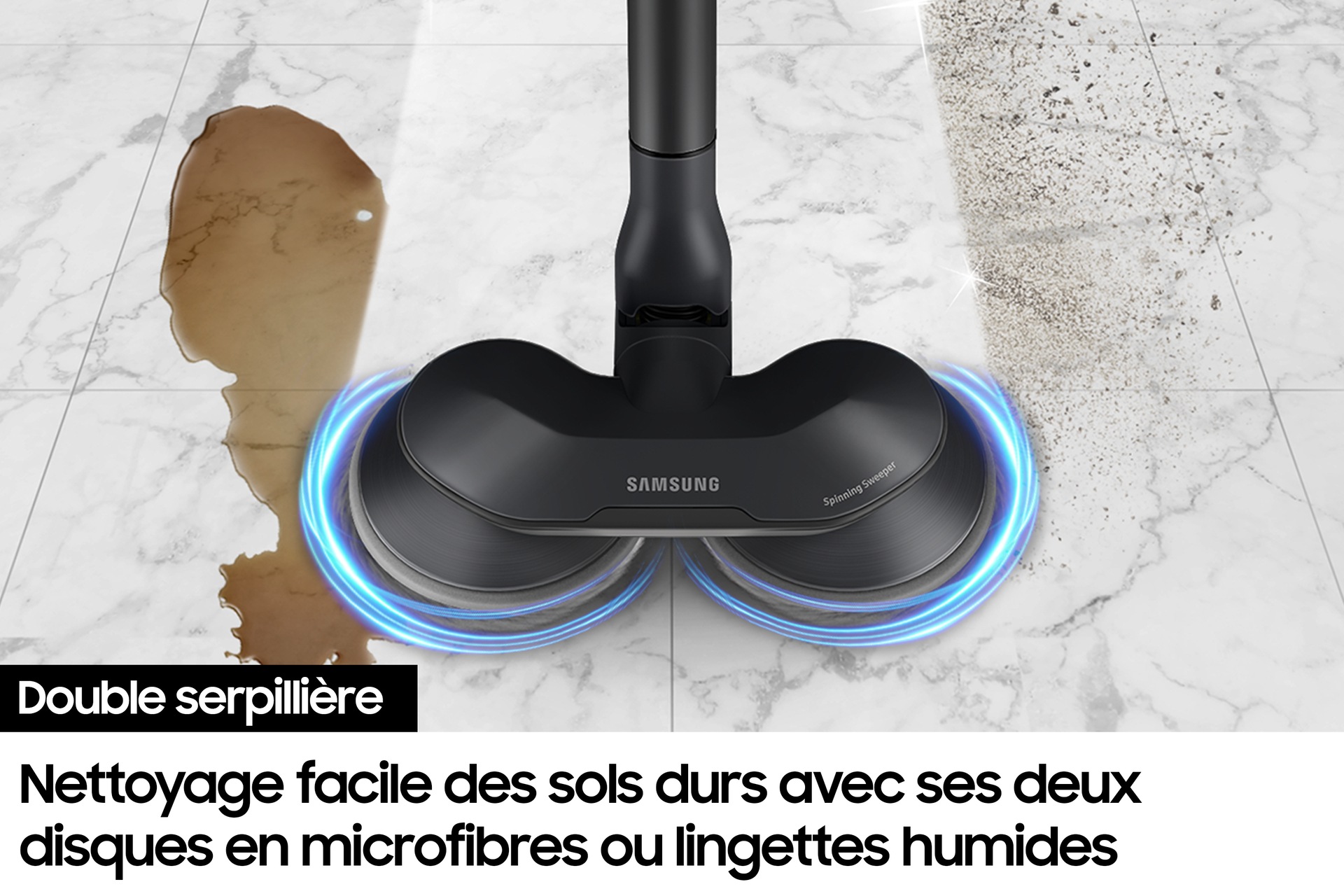 Jet 75E Pro Aspirateur balai 3 brosses Silver 200 AW Silver