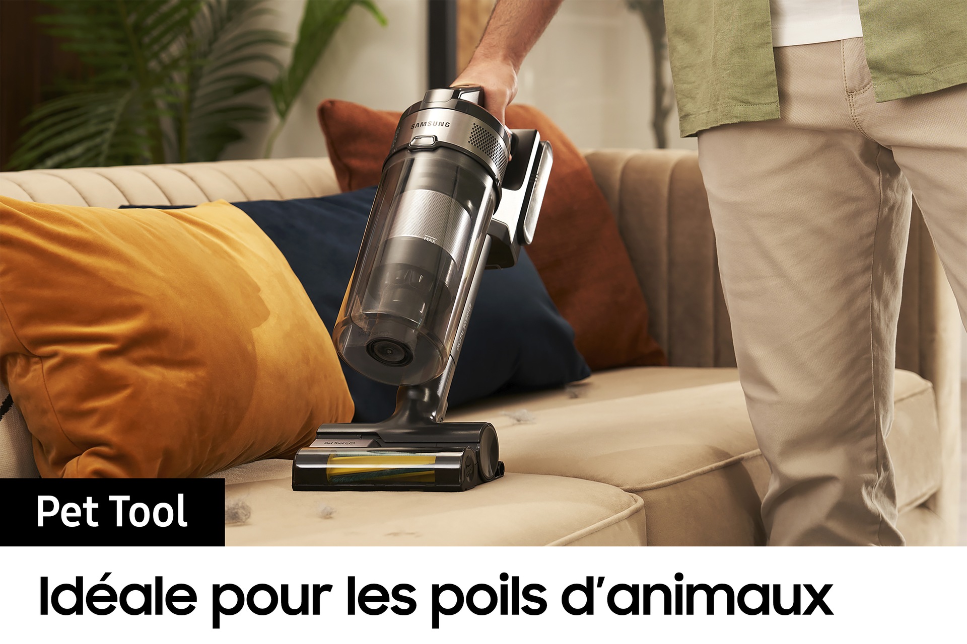 Jet 75E Pro Aspirateur balai 3 brosses Silver 200 AW Silver