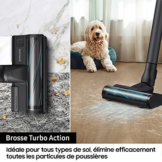 Jet 75E Pro Aspirateur balai 3 brosses Silver 200 AW Silver