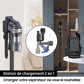 Jet 75E Pro Aspirateur balai 3 brosses Silver 200 AW Silver