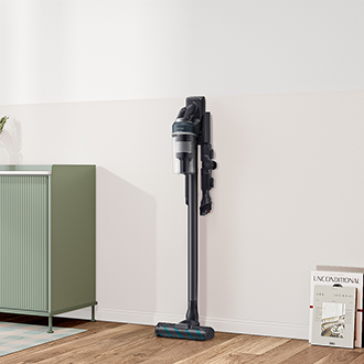 Jet 85 Complete Aspirateur balai 3 brosses Bleu 210 AW Design Noir / Filtre Bleu nuit