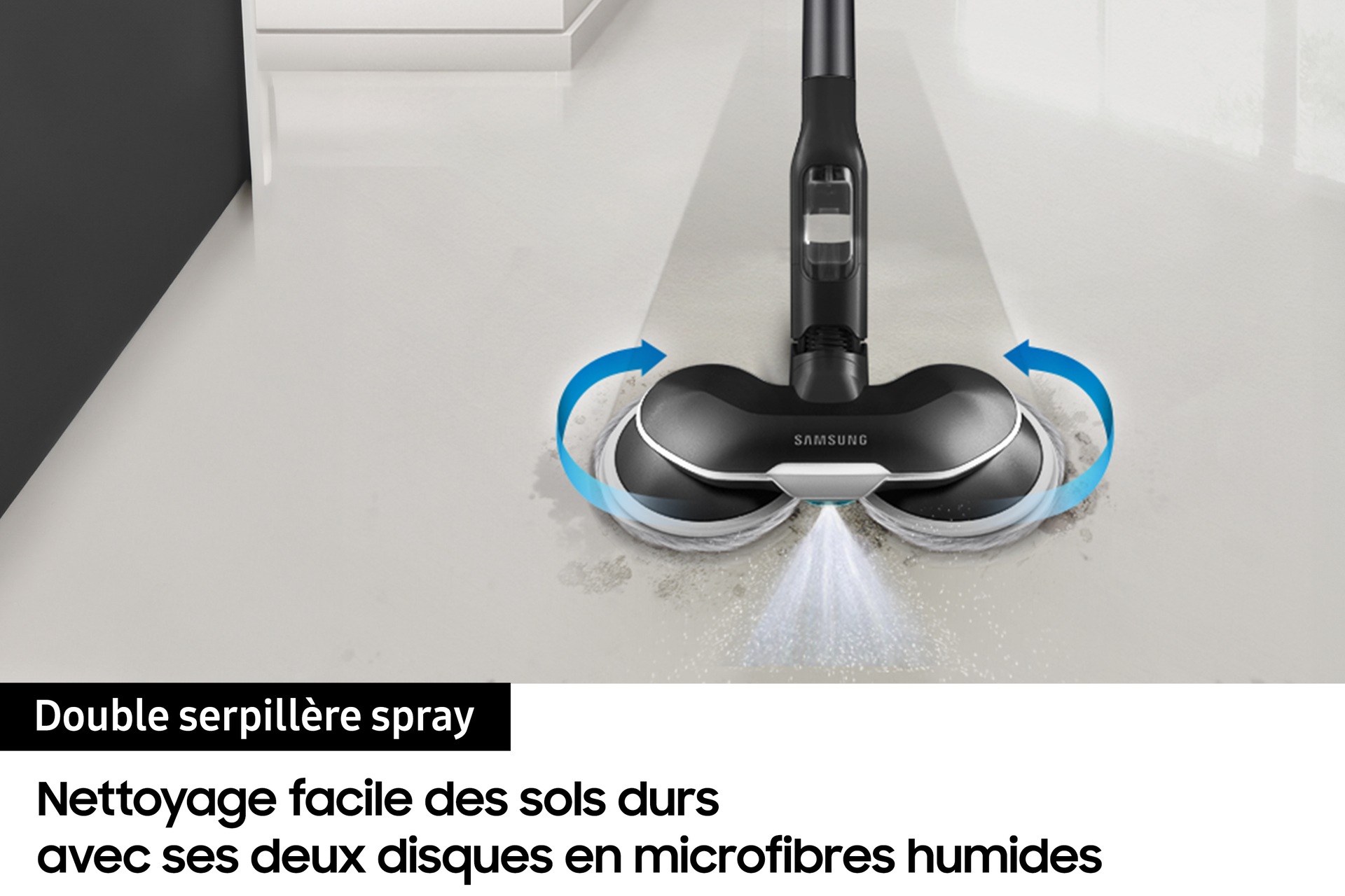 Jet 85 Pro Aspirateur balai 3 brosses Bleu 210 AW HEPA-Filter Blue 