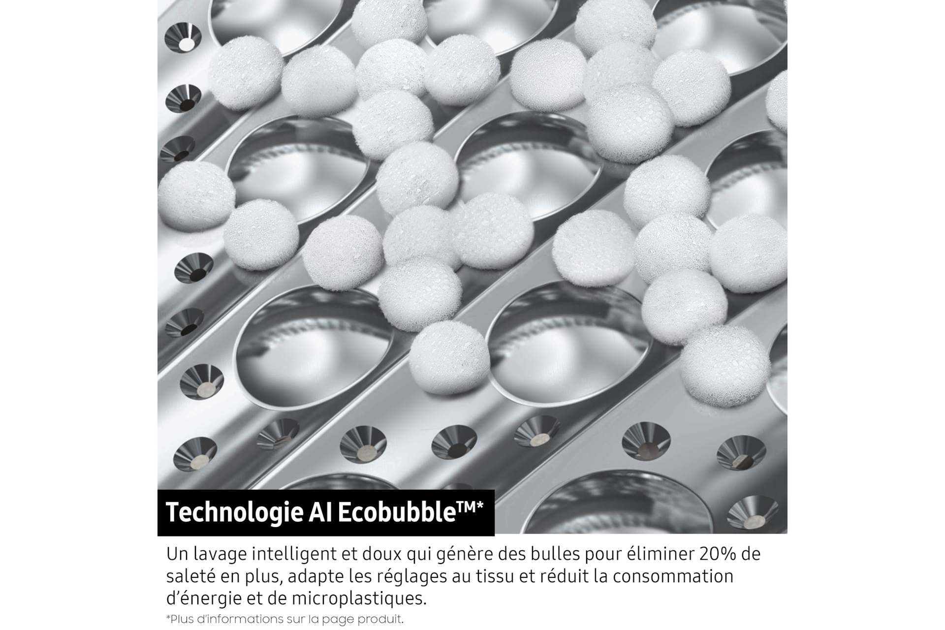 Lave-linge séchant EcoBubble 11kg + 6kg Blanc