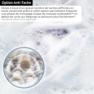 Lave-linge séchant EcoBubble 11kg + 6kg Blanc