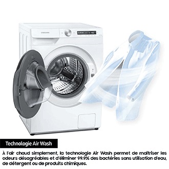 Lave-linge séchant (Combo) AI Ecobubble 8kg + 6kg  Blanc
