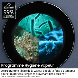 Lave-linge séchant (Combo) AI Ecobubble 8kg + 6kg  Blanc