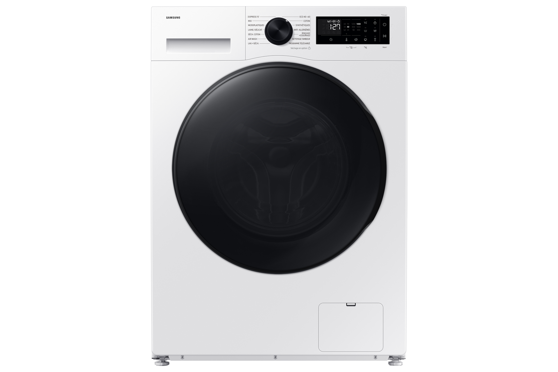 Lave-linge sechant Samsung AI ecobubble 9+6 kg - Blanc - WD90DG5B15BE