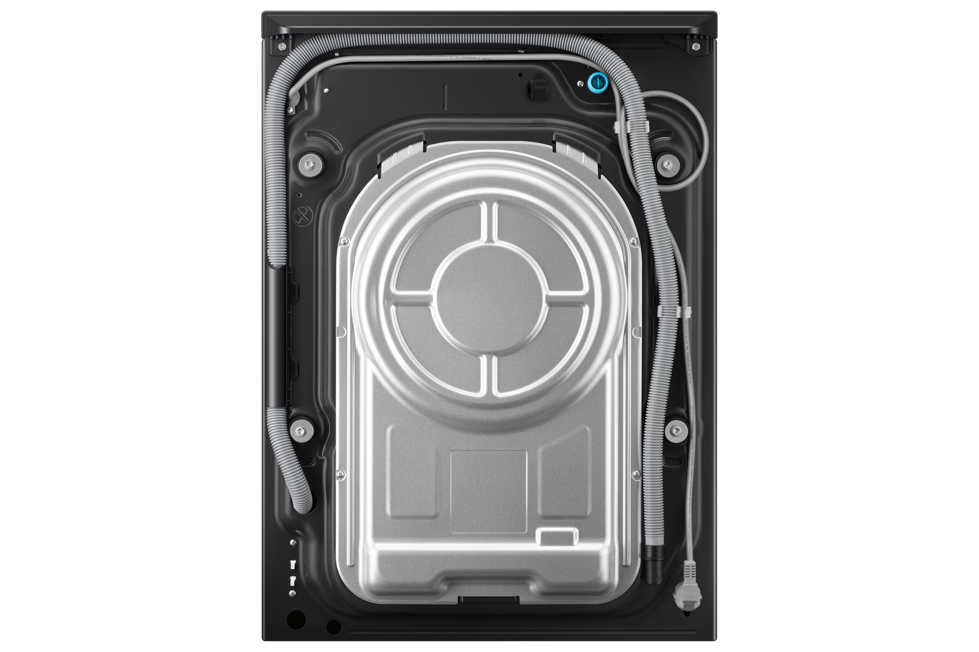 Lave-linge Hublot Écran intelligent 9 kg Back Gray 