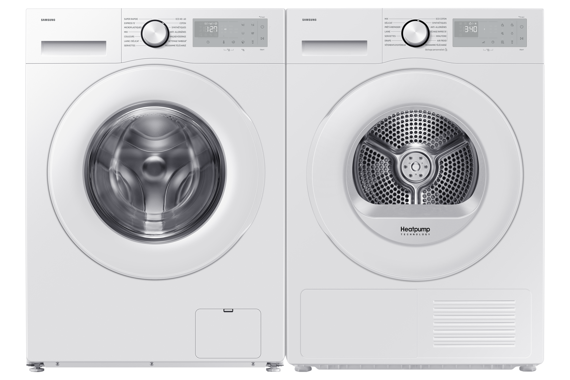 Lave-linge Ecobubble 10kg WW10FG5U34THEF Front-Pair White 