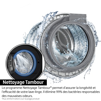 Lave-linge Ecobubble 10kg Noir