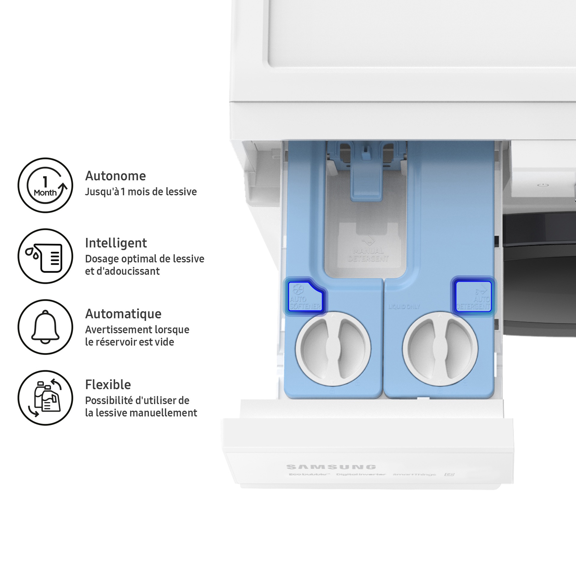 WW11BB534DAWS3 Distributeur automatique de lessive
