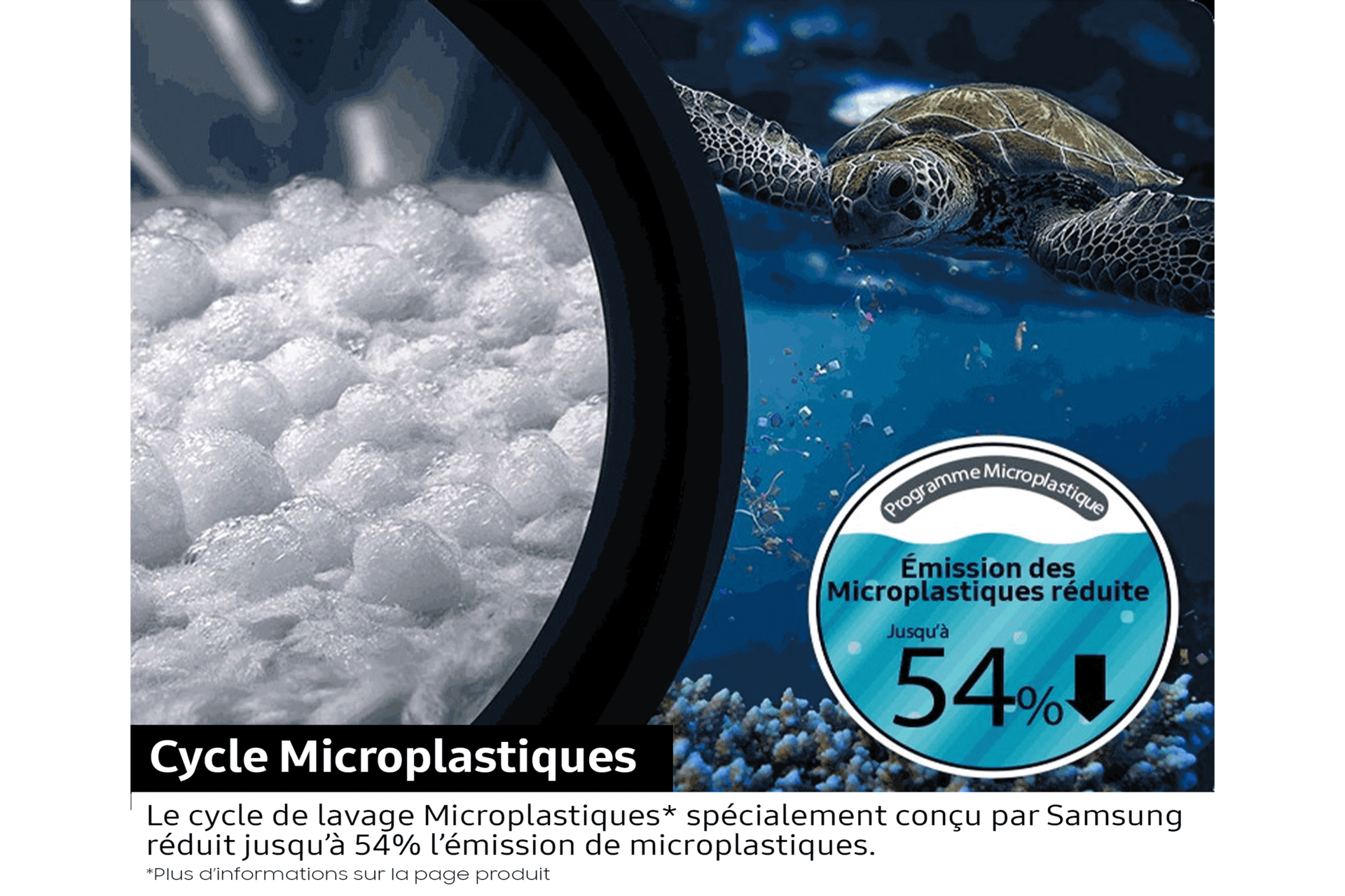 Lave-linge Ecobubble 11kg Noir