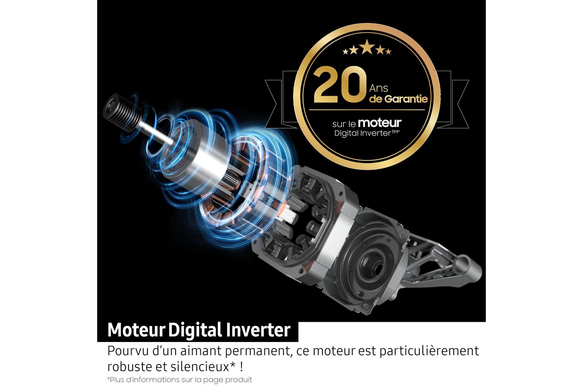 Lave-linge Ecobubble 8kg Noir