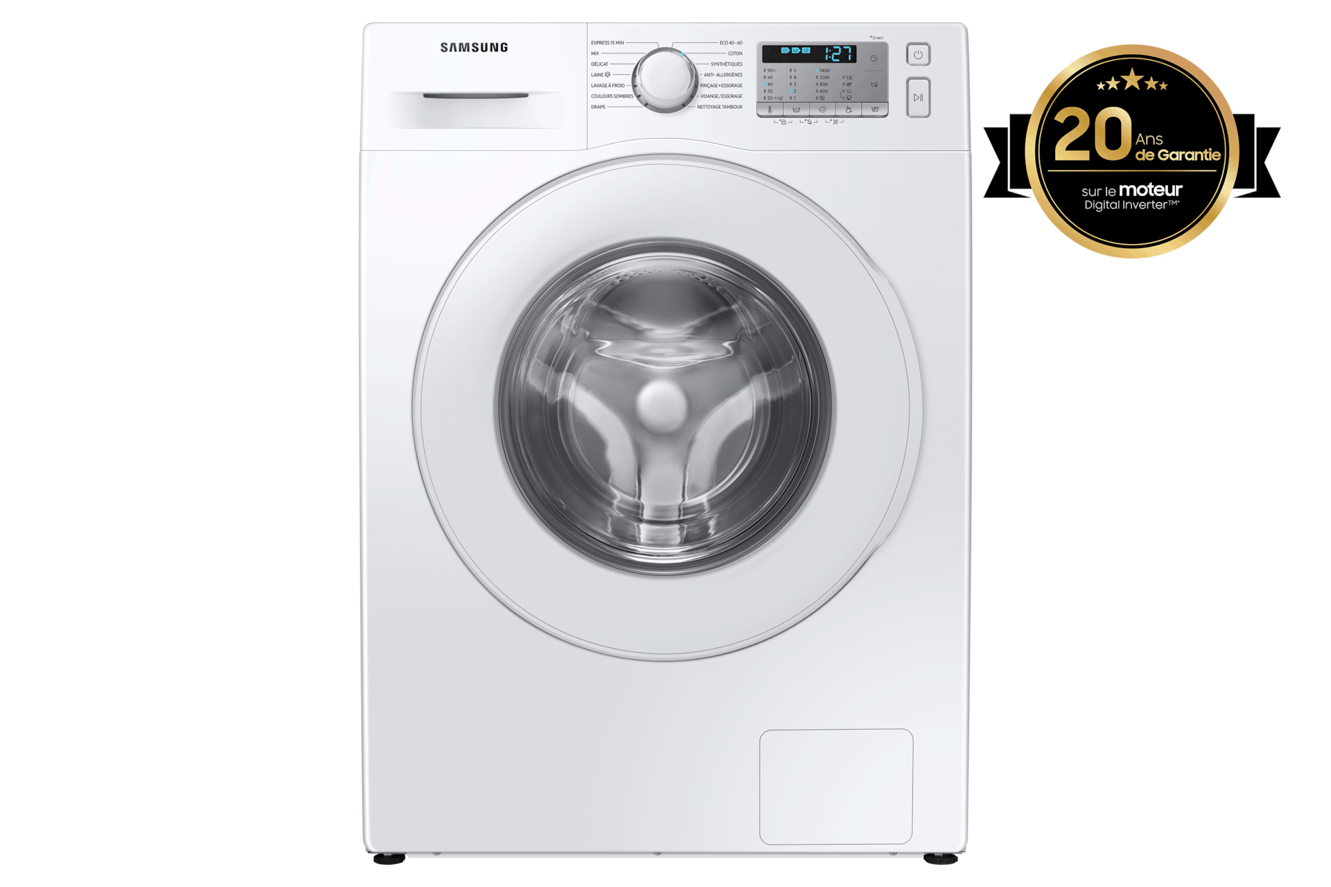 Lave-linge Samsung Eco Bubble : calibrage