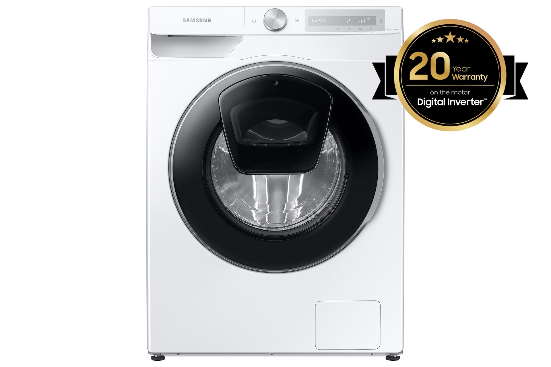 Lave-linge hublot 9kg 1400 tours/min blanc Samsung WW90T634DLHS3