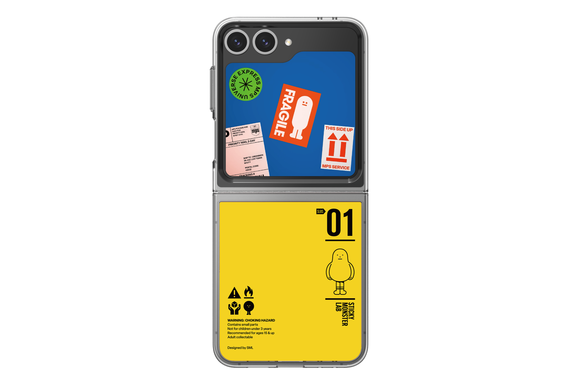 Samsung Sticky Monster Lab Flipsuit card για Galaxy Z Flip6 - Πορτοκαλί