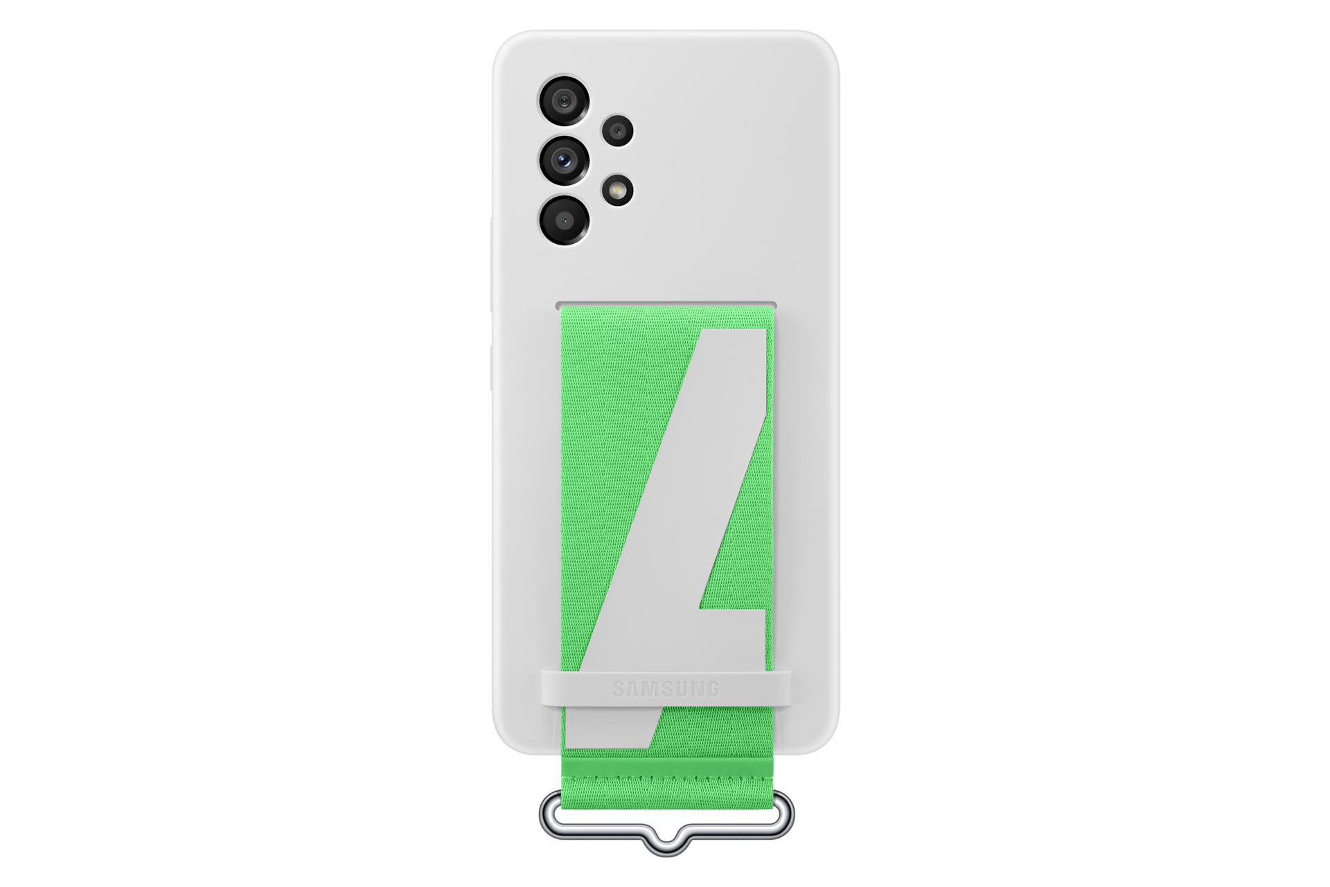Samsung Θήκη Silicone με Strap (Galaxy A53 5G) - White