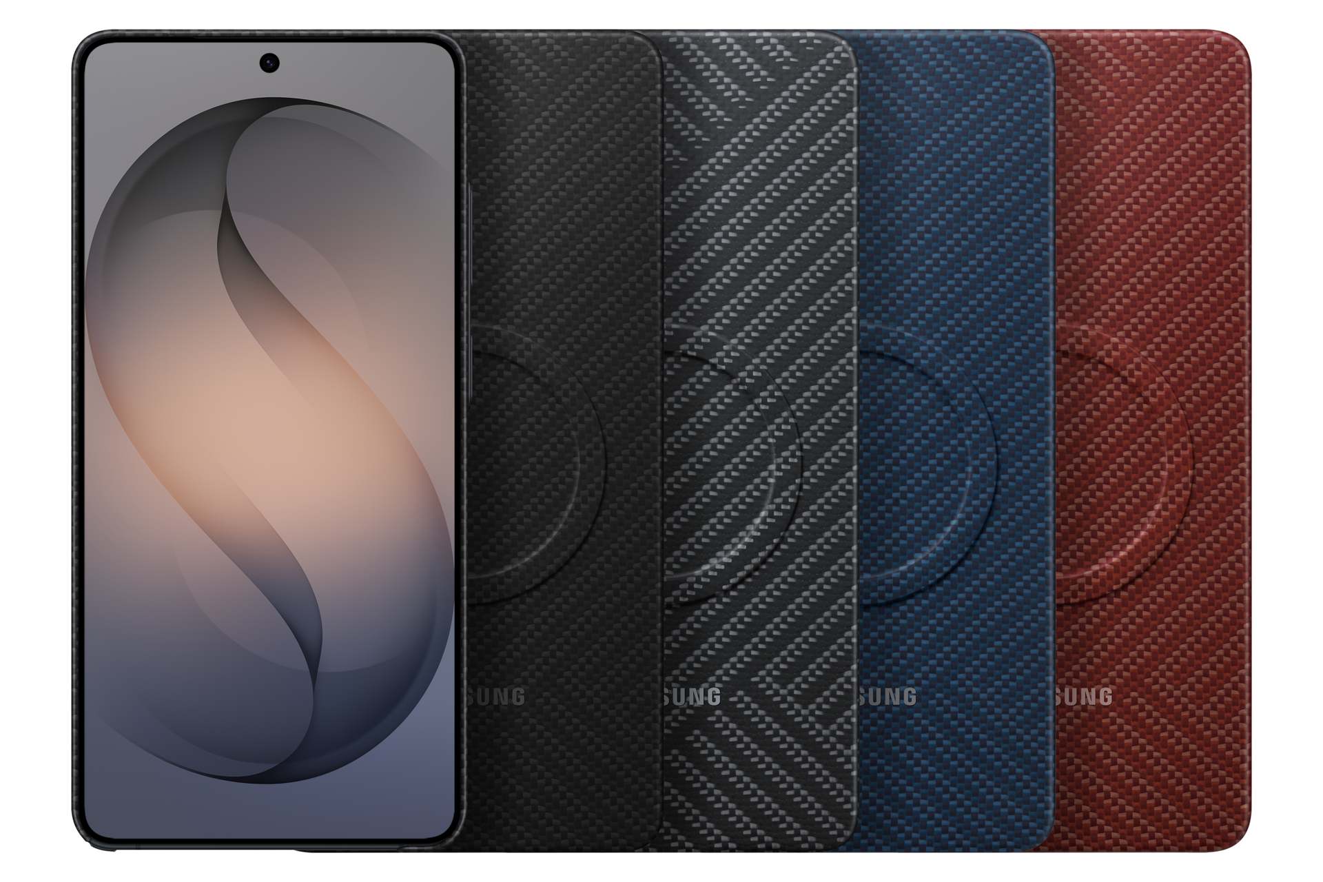 Galaxy S26 Ultra Carbon Magnet Case EF-KS948 Set-Cut Black 