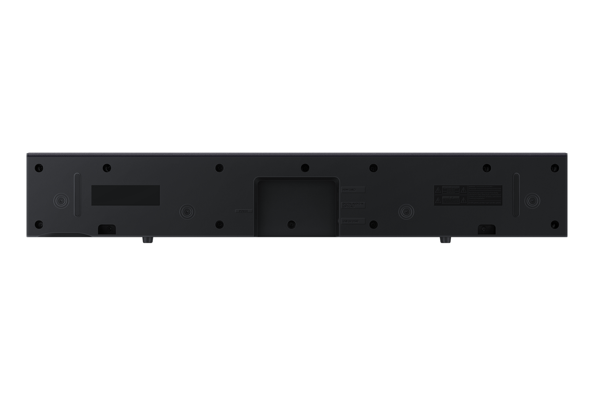 B-series Soundbar HW-B400F 2.0 ch Subwoofer (2025) Bottom Black 