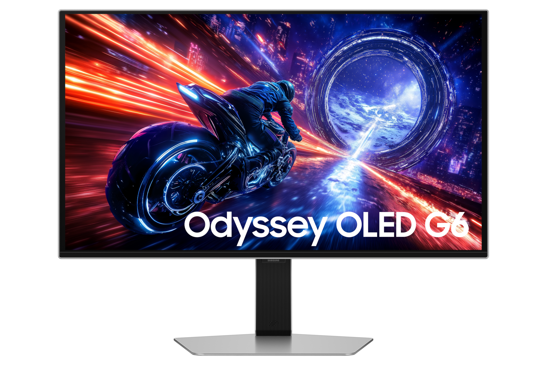 Samsung 27" Odyssey OLED G6 G60SF QHD 500Hz Gaming Monitor - Silver