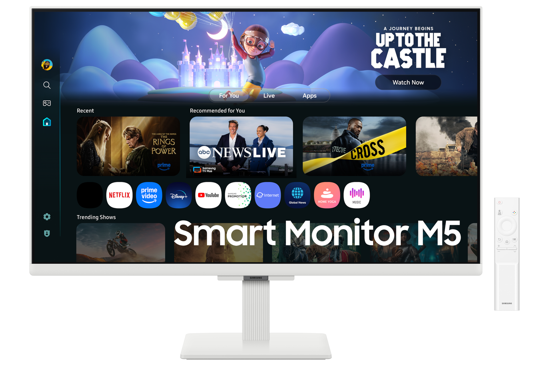 27\" Smart Monitor M5 M50F FHD Front White 