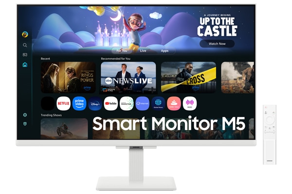 27" Smart Monitor M5 M50F FHD Front White 