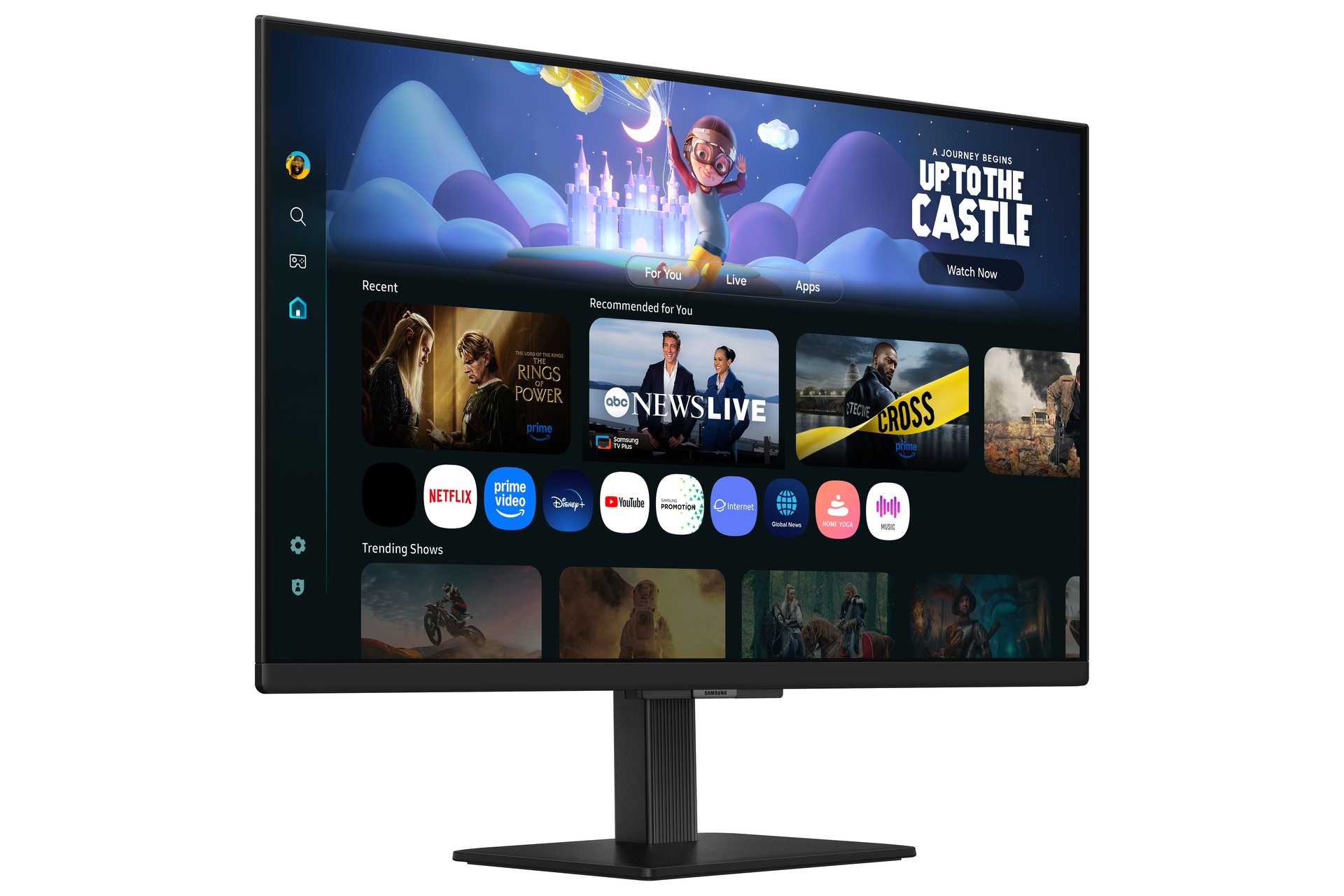 32" Smart Monitor M5 M50F FHD (Black) L-Perspective Black 